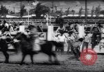 Immagine di Cavallo e bull ride San Jose California USA, 1961, secondo 37 filmato di repertorio 65675034156