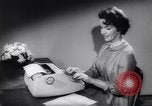 Image of electric typewriter New York United States USA, 1961, second 4 stock footage video 65675034189