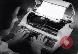 Image of electric typewriter New York United States USA, 1961, second 10 stock footage video 65675034189