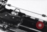 Image of electric typewriter New York United States USA, 1961, second 12 stock footage video 65675034189