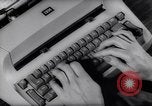 Image of electric typewriter New York United States USA, 1961, second 40 stock footage video 65675034189