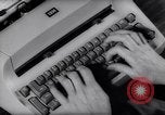 Image of electric typewriter New York United States USA, 1961, second 41 stock footage video 65675034189