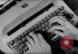 Image of electric typewriter New York United States USA, 1961, second 42 stock footage video 65675034189