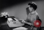 Image of electric typewriter New York United States USA, 1961, second 47 stock footage video 65675034189