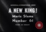 Immagine di Roger Maris New York City USA, 1961, secondo 4 filmato di repertorio 65675034210