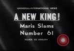 Immagine di Roger Maris New York City USA, 1961, secondo 5 filmato di repertorio 65675034210