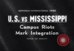Image of Student James H Meredith in civil rights movement Oxford Mississippi United States USA, 1962, second 1 stock footage video 65675034213