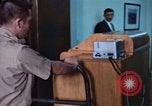 Standbild russischen Teletype Maschine Washington DC USA, 1963, aus Sekunde 7 historischem Filmmaterial Videoclip 65675034232