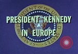 Immagine di John F Kennedy Parigi Francia, 1961, secondo 45 filmato di repertorio 65675034252