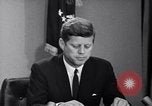 Image of John F Kennedy Washington DC White House USA, 1963, second 14 stock footage video 65675034306