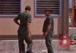 Image of dining hall under construction at U-Tapao Royal Thai Navy Airfield Thailand, 1969, second 14 stock footage video 65675034374