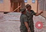 Image of dining hall under construction at U-Tapao Royal Thai Navy Airfield Thailand, 1969, second 23 stock footage video 65675034374