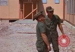 Image of dining hall under construction at U-Tapao Royal Thai Navy Airfield Thailand, 1969, second 25 stock footage video 65675034374