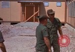 Image of dining hall under construction at U-Tapao Royal Thai Navy Airfield Thailand, 1969, second 27 stock footage video 65675034374
