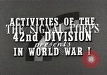 Image US Army 42e Division batailles dans Première Guerre Mondiale Baccarat France, 1918, de la seconde 8 séquences d'archives historiques vidéo 65675034504