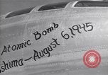 Image of Enola Gay nose art Tinian Island Mariana Islands, 1945, second 14 stock footage video 65675034514