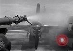 Image of washing B-29  Marshall Islands, 1946, second 22 stock footage video 65675034522