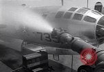 Image of washing B-29  Marshall Islands, 1946, second 37 stock footage video 65675034522