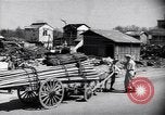 Standbild Mensch mit seinem Bullock Warenkorb Hachioji Japan, 1945, aus Sekunde 15 historischem Filmmaterial Videoclip 65675034537