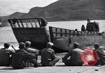 Image of landing barges Sasebo Japan, 1945, second 33 stock footage video 65675034556