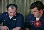 Image of US Navy sailors perform duties aboard submarine at sea United States USA, 1970, second 14 stock footage video 65675034575