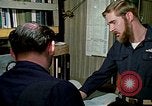 Image of US Navy sailors perform duties aboard submarine at sea United States USA, 1970, second 31 stock footage video 65675034575