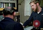 Image of US Navy sailors perform duties aboard submarine at sea United States USA, 1970, second 32 stock footage video 65675034575