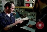 Image of US Navy sailors perform duties aboard submarine at sea United States USA, 1970, second 42 stock footage video 65675034575