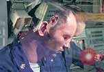 Image of US Navy sailors perform duties aboard submarine at sea United States USA, 1970, second 52 stock footage video 65675034575