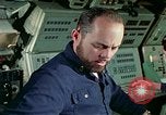 Image of US Navy sailors perform duties aboard submarine at sea United States USA, 1970, second 56 stock footage video 65675034575