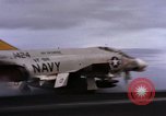 Image of U.S. Aircraft Carrier, USS Enterprise launching aircraft Gulf of Tonkin, 1966, second 5 stock footage video 65675034591