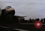 Image of U.S. Aircraft Carrier, USS Enterprise launching aircraft Gulf of Tonkin, 1966, second 12 stock footage video 65675034591
