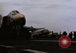 Image of U.S. Aircraft Carrier, USS Enterprise launching aircraft Gulf of Tonkin, 1966, second 14 stock footage video 65675034591