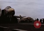 Image of U.S. Aircraft Carrier, USS Enterprise launching aircraft Gulf of Tonkin, 1966, second 15 stock footage video 65675034591