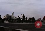 Image of U.S. Aircraft Carrier, USS Enterprise launching aircraft Gulf of Tonkin, 1966, second 32 stock footage video 65675034591