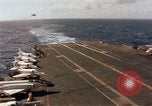 Image of U.S. Aircraft Carrier, USS Enterprise launching aircraft Gulf of Tonkin, 1966, second 44 stock footage video 65675034591
