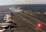 Image of U.S. Aircraft Carrier, USS Enterprise launching aircraft Gulf of Tonkin, 1966, second 47 stock footage video 65675034591