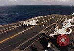 Image of U.S. Aircraft Carrier, USS Enterprise launching aircraft Gulf of Tonkin, 1966, second 54 stock footage video 65675034591