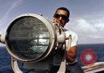 Image of U.S. Aircraft Carrier, USS Enterprise launching aircraft Gulf of Tonkin, 1966, second 56 stock footage video 65675034591