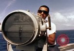 Image of U.S. Aircraft Carrier, USS Enterprise launching aircraft Gulf of Tonkin, 1966, second 61 stock footage video 65675034591