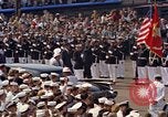 Standbild Taufe der USS Enterprise CVAN (-65) Newport News Virginia USA, 1960, aus Sekunde 46 historischem Filmmaterial Videoclip 65675034613