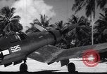 Image of Pilot and plane captain of F4U perform engine start Espiritu Santo New Hebrides Islands, 1944, second 44 stock footage video 65675034616