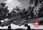 Image of Pilot and plane captain of F4U perform engine start Espiritu Santo New Hebrides Islands, 1944, second 48 stock footage video 65675034616