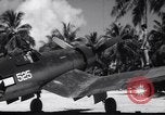 Image of Pilot and plane captain of F4U perform engine start Espiritu Santo New Hebrides Islands, 1944, second 54 stock footage video 65675034616