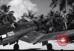 Image of Pilot and plane captain of F4U perform engine start Espiritu Santo New Hebrides Islands, 1944, second 55 stock footage video 65675034616
