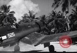 Image of Pilot and plane captain of F4U perform engine start Espiritu Santo New Hebrides Islands, 1944, second 59 stock footage video 65675034616
