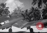 Image of Pilot and plane captain of F4U perform engine start Espiritu Santo New Hebrides Islands, 1944, second 61 stock footage video 65675034616
