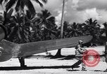 Image of Marine Aircraft Group 11 F4U Corsairs arrive back from mission Espiritu Santo New Hebrides Islands, 1944, second 50 stock footage video 65675034617