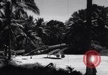 Image of Marine Aircraft Group 11 F4U Corsairs arrive back from mission Espiritu Santo New Hebrides Islands, 1944, second 59 stock footage video 65675034617