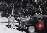 Image of F4U Corsair aircraft of MAG-11 depart on a mission Espiritu Santo New Hebrides Islands, 1944, second 30 stock footage video 65675034618